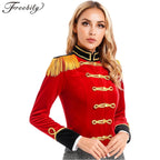 Women Circus Ringmaster Costume Showman Majorette Tassel Tailcoat Jacket Halloween Carnival Lion Tamer Cosplay Costumes