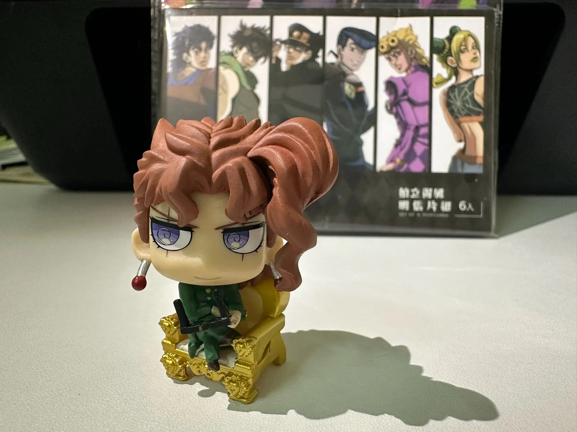 BANDAI JOJOs WORLD3 Bizarre Adventure Action Figure Toy Amine Q Version 4.5cm DIO Bruno Bucciarati Toys Gifts