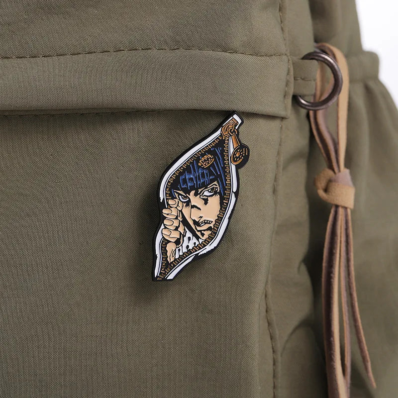 Cartoon Comic Character Enamel Pins Custom Jojo Japan Tv Animation Brooches Lapel Badges Classic Jewelry Gift For Fans Friends