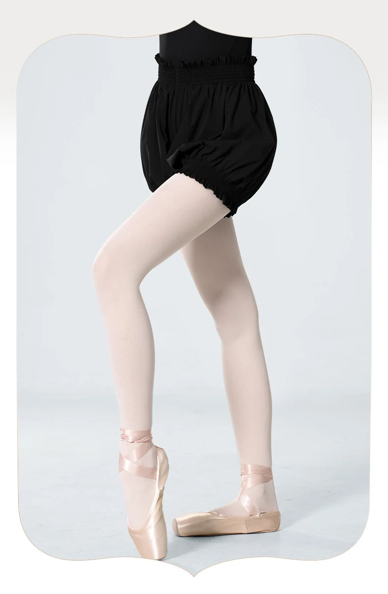 Daydance Women's High Waist Ballet Dance Shorts - Nylon Bloomers