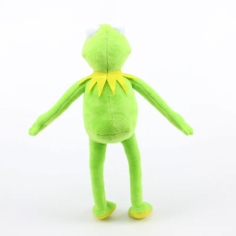 Anime Kermit The Frog Funny Kawaii Plush Doll Hand Puppet Schoolbag Frog Cute Plush Toy Ventriloquist Performance Props For Baby