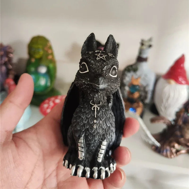 1pc Halloween Magic Black Dragon Snake Griffin Unicorn Mysterious Witches Statue Home Decor Figurine Christmas Desk Ornaments