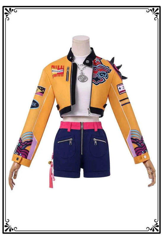 KPop Rumi Cosplay Costume Wig Women Girls Halloween Carnival Comic-con Party Role Playing Outfits