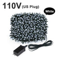 Christmas Decor Lights for Home Village 2024 24V LED String 20m 30m Fairy Garland for Chrismas Tree Country Yard Garden Wedding