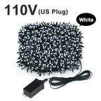 Christmas Decor Lights for Home Village 2024 24V LED String 20m 30m Fairy Garland for Chrismas Tree Country Yard Garden Wedding