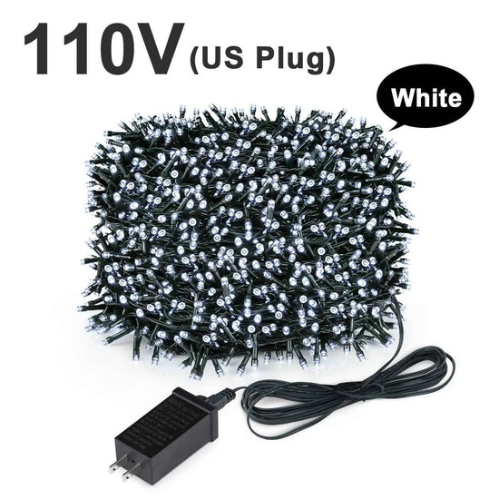 Christmas Decor Lights for Home Village 2024 24V LED String 20m 30m Fairy Garland for Chrismas Tree Country Yard Garden Wedding