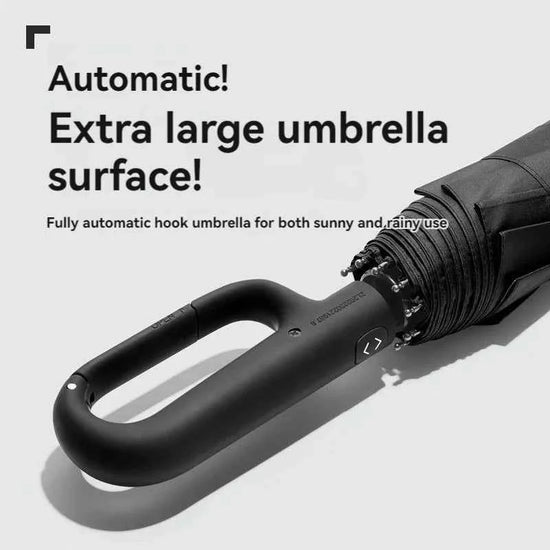 Automatic Umbrella for Men Women Fully Opened Ring Buckle Design 20 Ribs Extra Large Folding Strong Sunshade Double Umbrella