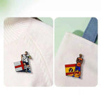 2026 USA Canada Mexico Football Pin Badge Cartoon Alloy Unisex Soccer Player Souvenir Brooch DIY Clothes Bags Hat Scarf Jeans