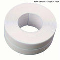 1roll White Stain Resistant PVC Waterproof Caulk Tape for Bathroom and Toilet, Self-Adhesive Sealant Strip for Wall, Sink, Floor