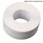 1roll White Stain Resistant PVC Waterproof Caulk Tape for Bathroom and Toilet, Self-Adhesive Sealant Strip for Wall, Sink, Floor