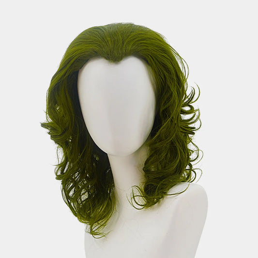 SS69 Joker Cosplay Wig, 35cm Curly Green High Temperature Fiber Hair