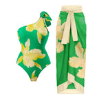 2023 New Arrival Push Up Women Bikini Set Floral Printed Ruffle Bikinis Strappy Bandage Swimwear Brazilian Biquini Bathing Suit SS69