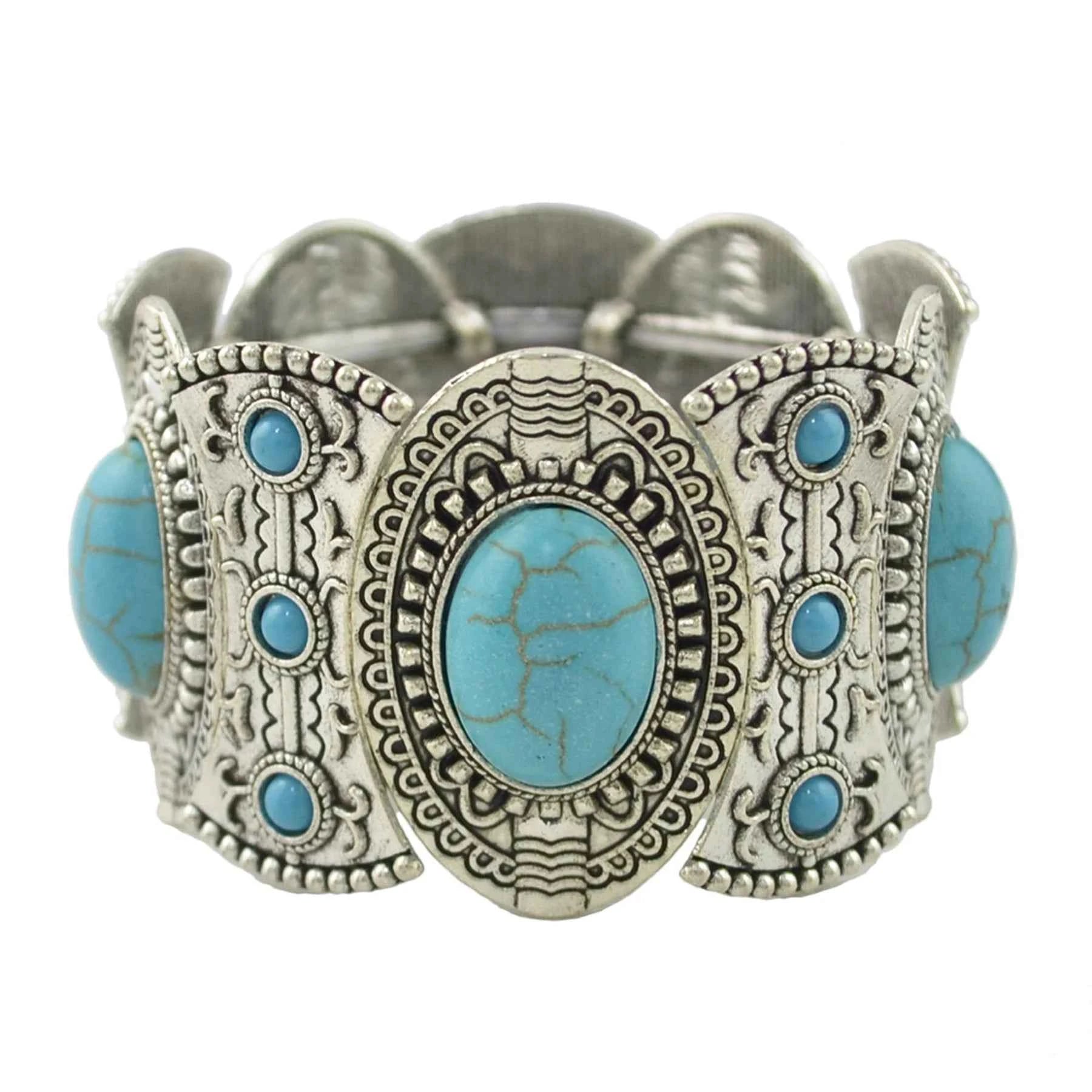 Traditional Kazakhstan Ethnic Coins Bracelet Hair Accessories  for Women Vintage Nepalese Tibetan Clothing Headwear Jewelry Set
