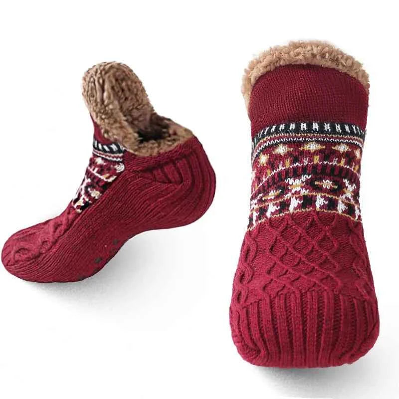 Super Warm Winter Non-slip Floor Socks Women Men Snow Socks Sleep Carpet Slippers Socks Women Velvet Boot Unsiex Home Wear