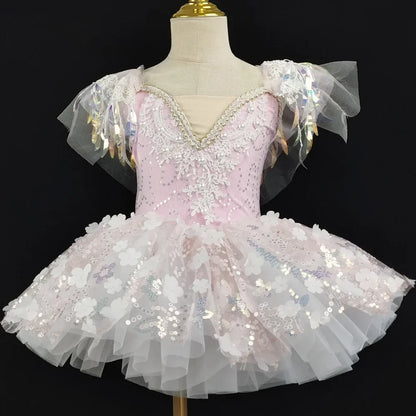 SS69 Girls Sleeveless Tiered Tutu Party Dress Summer Ball Gown Age 4-6Y