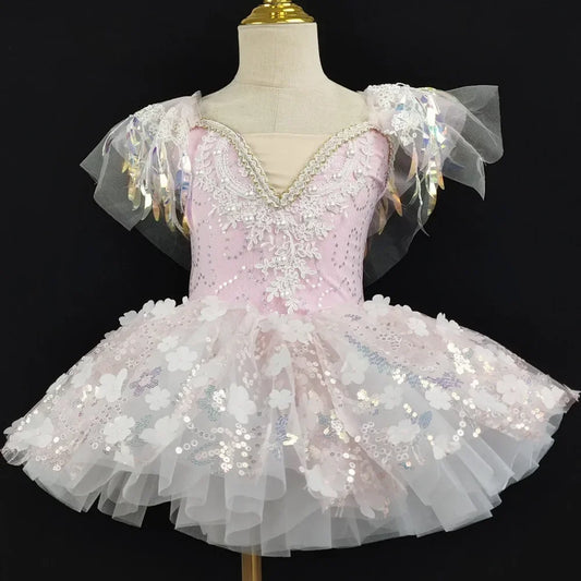 SS69 Girls Sleeveless Tiered Tutu Party Dress Summer Ball Gown Age 4-6Y