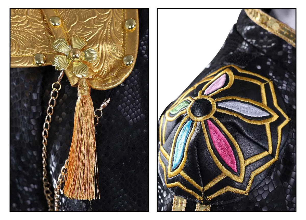 Anime Rumi Cosplay Costume Wig Woman Black White Uniform Christmas Halloween Party Clothing