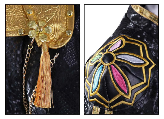 Anime Rumi Cosplay Costume Wig Woman Black White Uniform Christmas Halloween Party Clothing