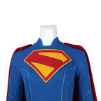 Supergirl Cosplay Costume Set with Jumpsuit, Cape, and Belt