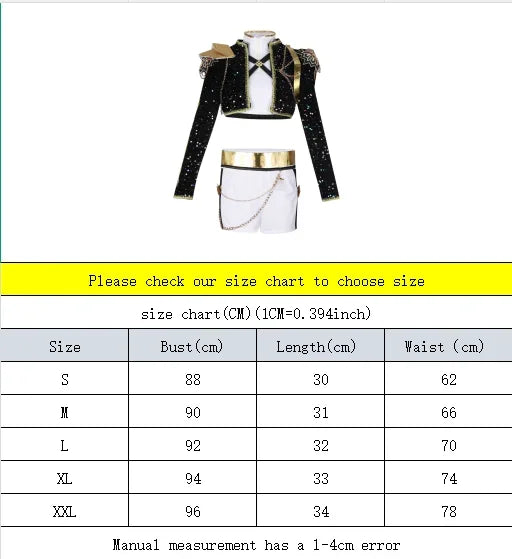 Anime Girl Group Cosplay Costume - Polyester Top and Pants Set