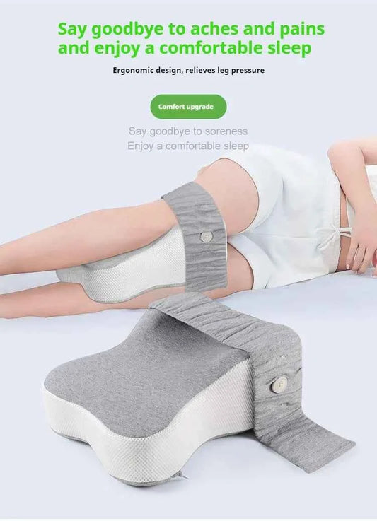 Orthopedic Slow Rebound Memory Cotton Clamp Leg Pillow Maternity Foot Pillow Strap Adjustable Side Sleeping Knee Leg Pillow