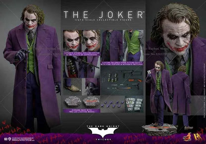 HOTTOYS HT DX32 1/6 Collectible Glue Hair Joker Action Figure Comics Dark Black Villain Delicate 12" Full Set Soldier Model