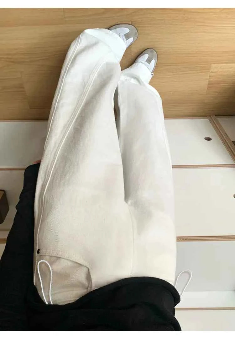 Drawstring Adjustable Maternity Wide-Leg Curve Pants High Waist Belly Support Retro Baggy Trousers for Spring Autumn 3 Colors