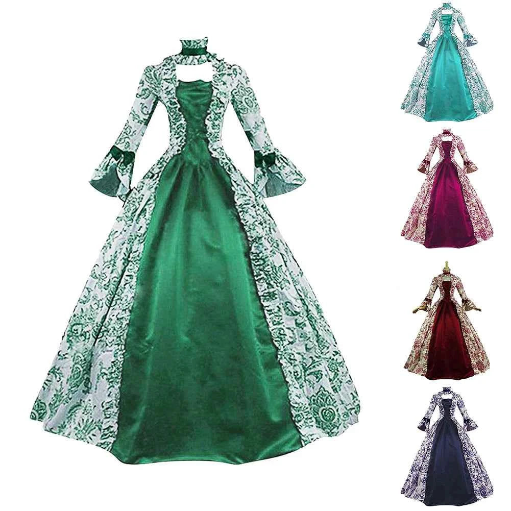 For Costume Event Retro Costume Dress Renaissance Dress Theatrical Performance M S Historical Gothic Costume For Cosplay