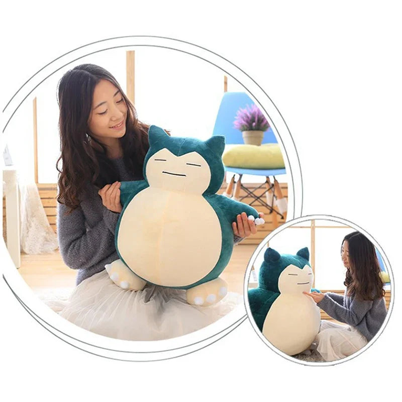30/50cm Pokemon Snorlax Plush Toys Cartoon Japan Anime Monster Elf Plush Doll Soft Stuffed Animal Doll Birthday Gift For Girls SS69