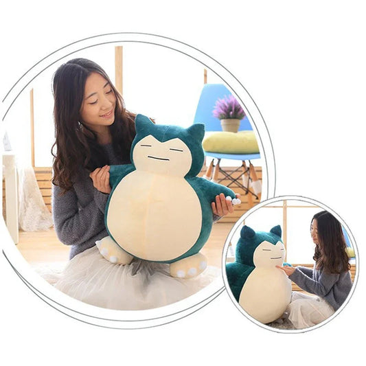 30/50cm Pokemon Snorlax Plush Toys Cartoon Japan Anime Monster Elf Plush Doll Soft Stuffed Animal Doll Birthday Gift For Girls SS69