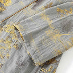 Men's Spring and Autumn Kimono Robes with Long Pants Pajamas Set Home Clothes Cotton Loose Pijama Masculino Clothes