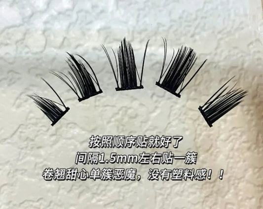 Little Devil False Eyelashes Manga Lashes Reusable Natural Thick Fluffy Soft Single Individual Cluster Eye Extension Beauty Tool SS69