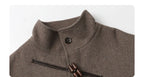 CHIC VEN Women Long Woolen Coats Single Breasted Loose Stand Collar Cow Horn Buttoned Office Ladies Overcoat Autumn Winter 2026