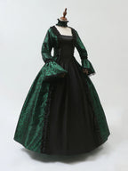 Cosplay Marie Antoinette Dress Medieval Flare Sleeve Victorian Party Formal Gown Renaissance Gothic Floral Robe
