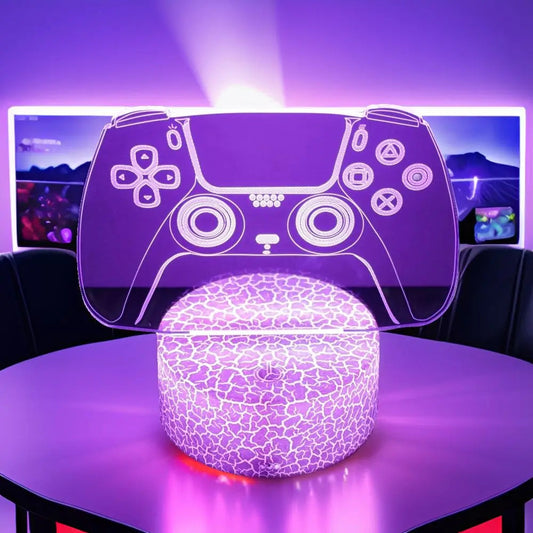 NEON GAMER 3D Lamp LED Night Light Gaming Setup RGB Children's Lamps Gamer Room Decoration Bedroom Table Lamp Personalized Gifts SS69