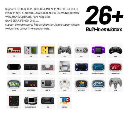 Trimui Smart Pro Handheld Game Console 4.96'' IPS Screen Linux System Joystick RGB Lighting Trimui Retro Video Game Console Gift SS69