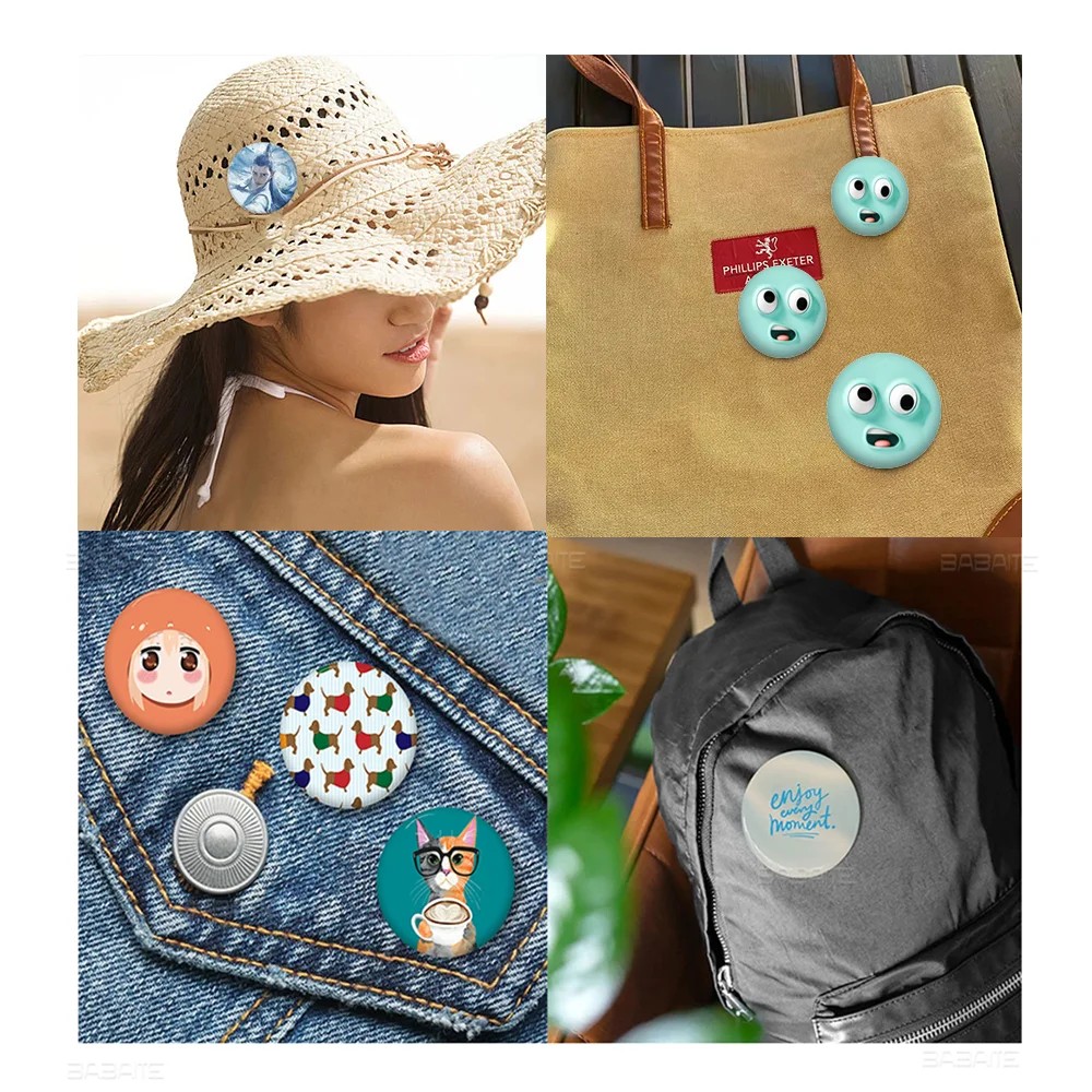 Anime JoJo Bizarre Adventure Soft Button Pin Round Metal Badge Lapel Pin Parts Gift Friends Kid Jewelry