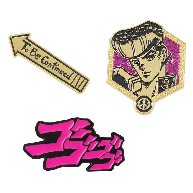 JoJo's Bizarre Adventure Enamel Lapel Pin Collect Badge Cute Children Gift Jewelry Adorn Backpack Hat Collar Brooches