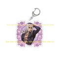 JoJo`s Bizarre Adventure: Golden Wind Vinegar Doppio Diavolo Ghiaccio Melone Risotto Nero Leone Abbacchio Acrylic Keychain Gifts