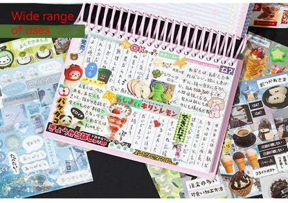45pcs Japanese Retro Early Style Manga Cut Film Sticker Book Kawaii Girl Scrapbook Journal DIY Deco Cute Showa Phone Case Decals SS69