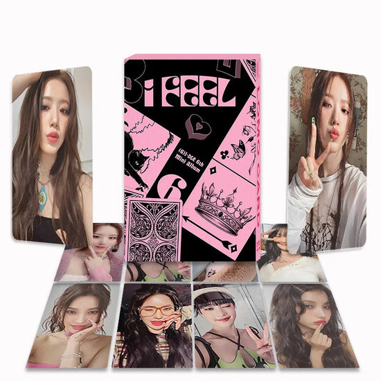 KPOP 55cards/set (G) I-DLE Album Card I FEEL Album GIDLE Ye Shuhua MINNIE Printed Photo Card LOMO Card Gift For Girls Collection SS69