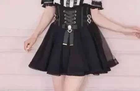 Japanese Mine Off-Shoulder Pearl Collar Cute Sweet Big Bow Shirt Skirt Outfit Women Summer New Lolita Short-Sleeved Shirt Skirts