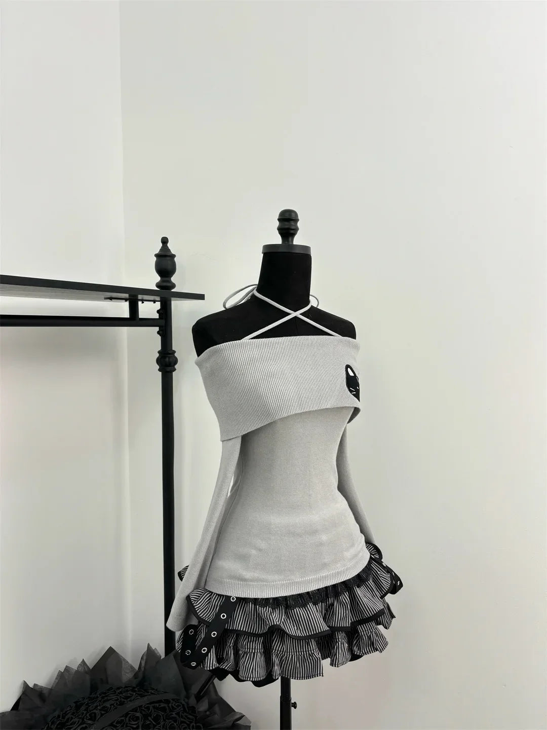 Japanese Sweet Y2k Elegant 2 Piece Set Woman Long Sleeve Chic Blouse+ Mini Ruffle Skirt Female Korea Style Rave Birthday Outfits SS69