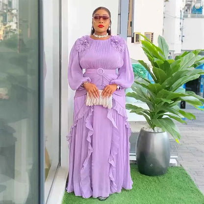 Elegant African Dresses for Women 2025 New Africa Clothing Plus Size Turkey Wedding Party Long Dress Dashiki Ankara Outfits Robe