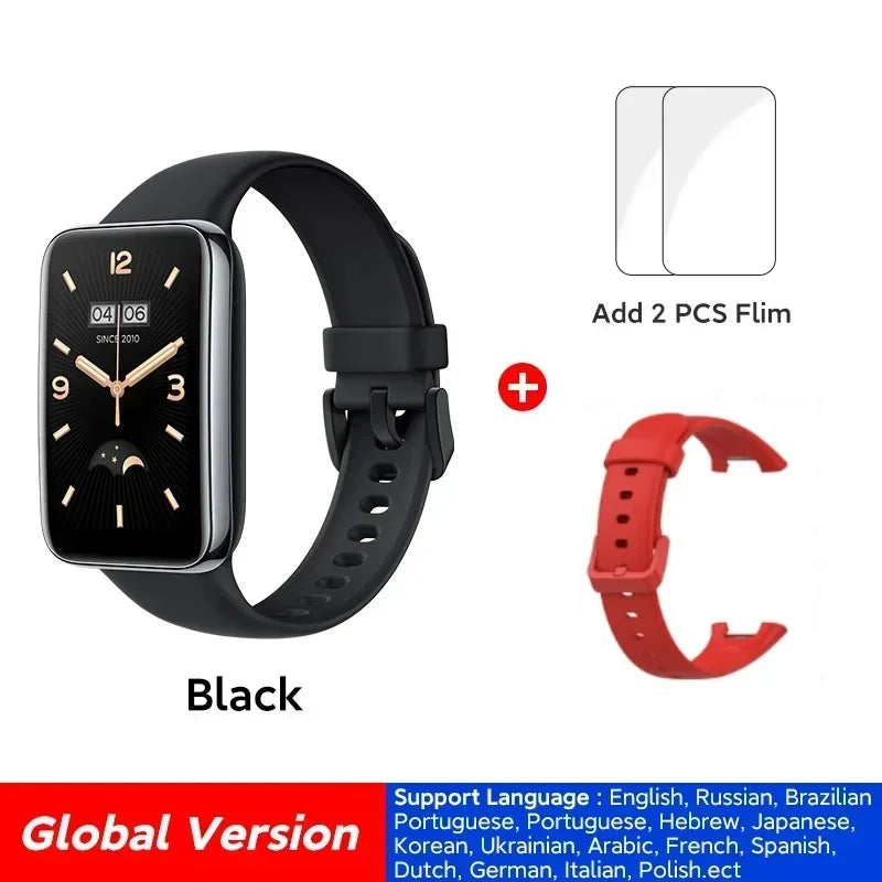 For Global Version Mi Band 7 Pro AMOLED Screen Blood Sleep Breathing Oxygen Monitoring Health Management Smart Watch