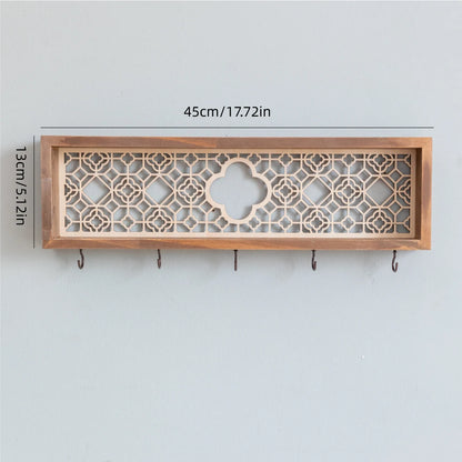 Fairytale Town Wooden Wall Hook Rack for Keys and Small Items Storage