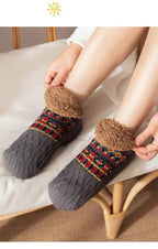 Super Warm Winter Non-slip Floor Socks Women Men Snow Socks Sleep Carpet Slippers Socks Women Velvet Boot Unsiex Home Wear
