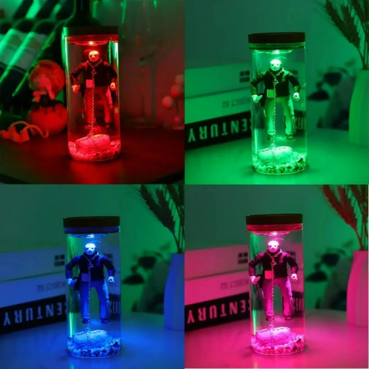 ZHUANGHUANC Alien Resin LED Lamp Stand Novelty Extraterrestrial Decor