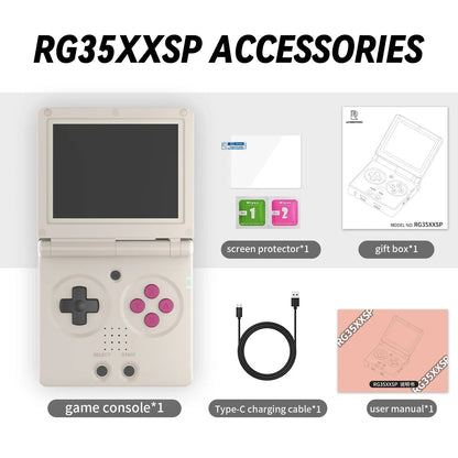 RG35XXSP Fold Handheld Game Consoles 3.5 Inch 640*480 IPS Screen 3300mAh Linux System HDMI-TV Output Retro Video Game Player SS69