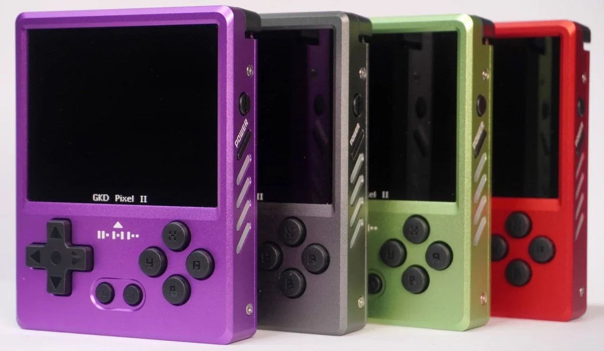 Gkd Pixel 2 Handheld Game Console Portable Retro Nostalgia Game Console Arcade Game Full Metal Body Cnc Gamer Customized Gift SS69